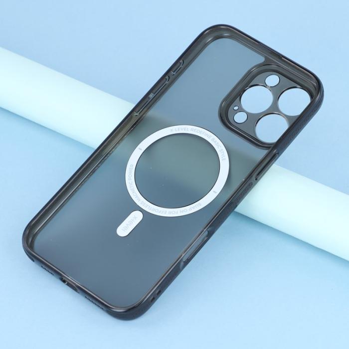 X-Level - X-LEVEL iPhone 16 Pro Skal Magnetiskt Transparent Svart