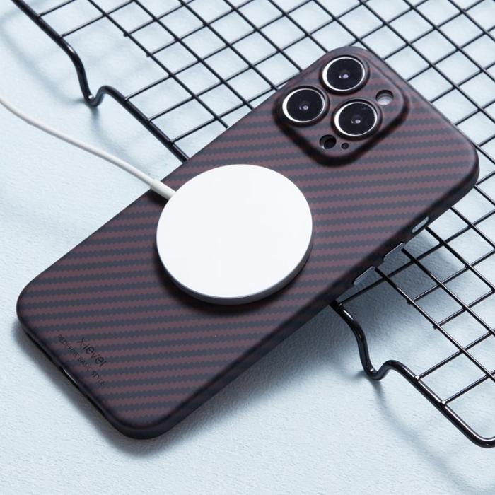 X-Level - X-LEVEL iPhone 16 Pro Skal Magnetiskt Ultra-Tunt Röd