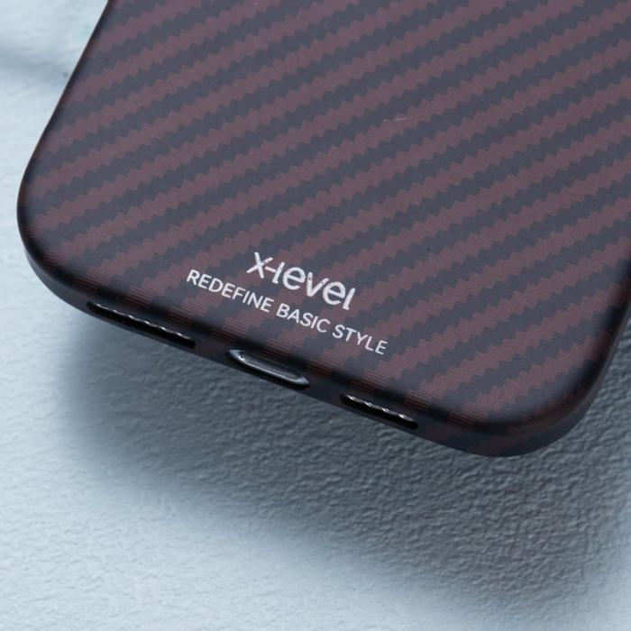 X-Level - X-LEVEL iPhone 16 Pro Skal Magnetiskt Ultra-Tunt Röd