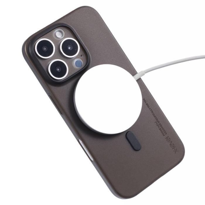 X-Level - X-LEVEL iPhone 16 Pro Skal MagSafe 0.18mm Ultra Tunn Transparent Svart