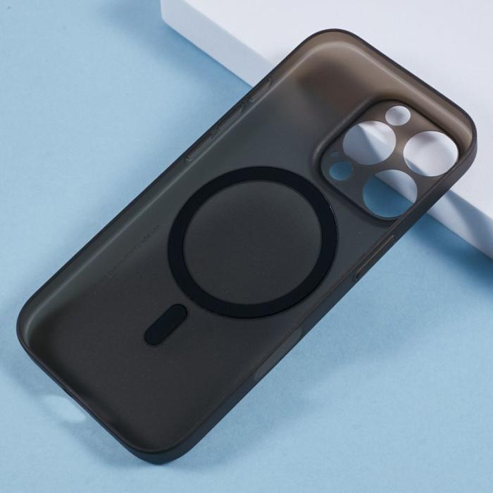 X-Level - X-LEVEL iPhone 16 Pro Skal MagSafe 0.18mm Ultra Tunn Transparent Svart