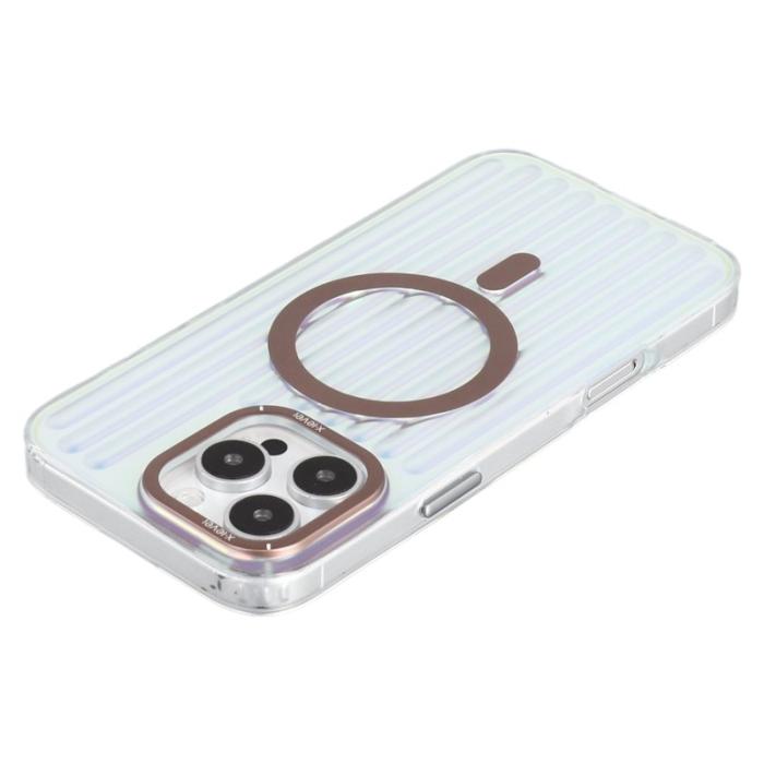 X-Level - X-LEVEL iPhone 16 Pro Skal MagSafe Corrugated Textur - Desert Gold