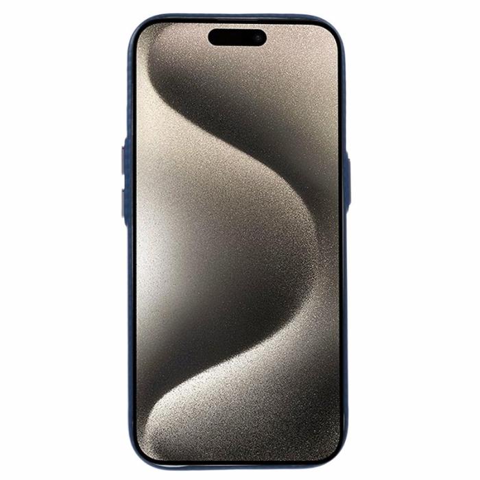 X-Level - X-LEVEL iPhone 16 Pro Skal MagSafe Kolfiber + Metallram Blå