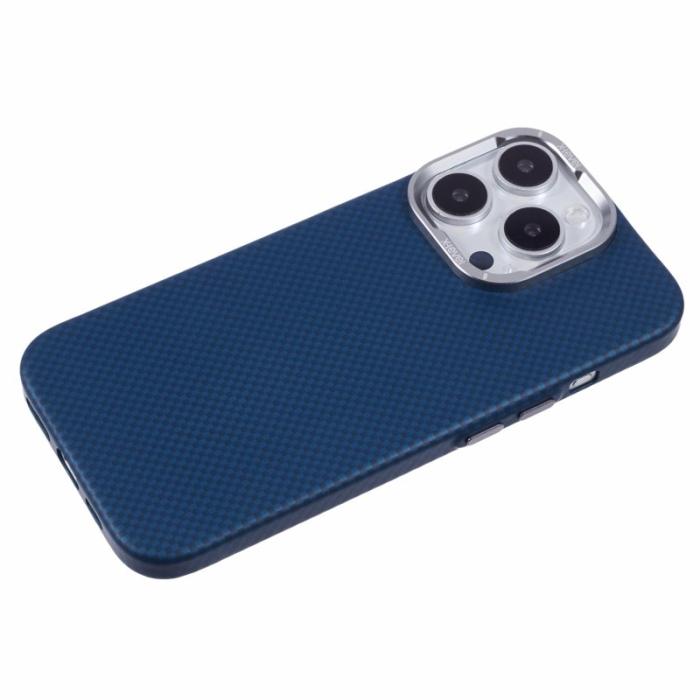 X-Level - X-LEVEL iPhone 16 Pro Skal MagSafe Kolfiber + Metallram Blå