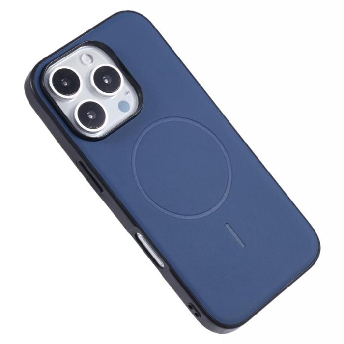 X-Level - X-LEVEL iPhone 16 Pro Skal MagSafe PC TPU PU Fodral Blå