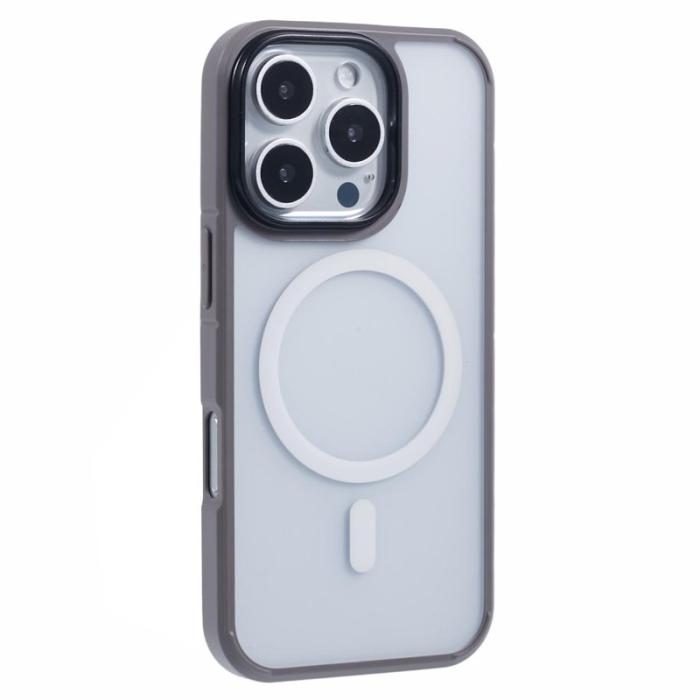 X-Level - X-LEVEL iPhone 16 Pro Skal MagSafe PC+TPU Matt Grå