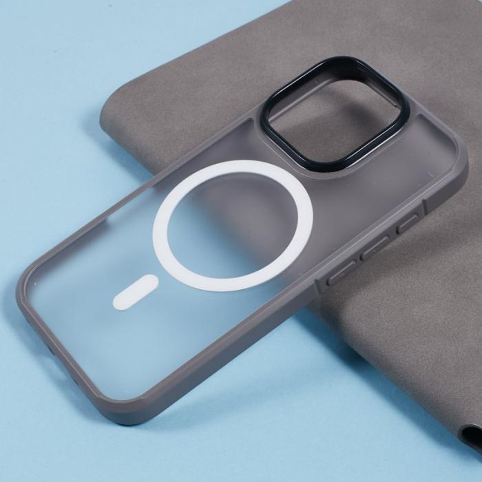 X-Level - X-LEVEL iPhone 16 Pro Skal MagSafe PC+TPU Matt Grå