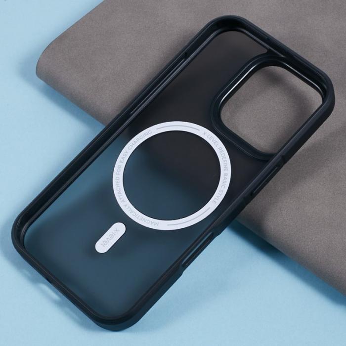 X-Level - X-LEVEL iPhone 16 Pro Skal MagSafe PC+TPU Matt Svart