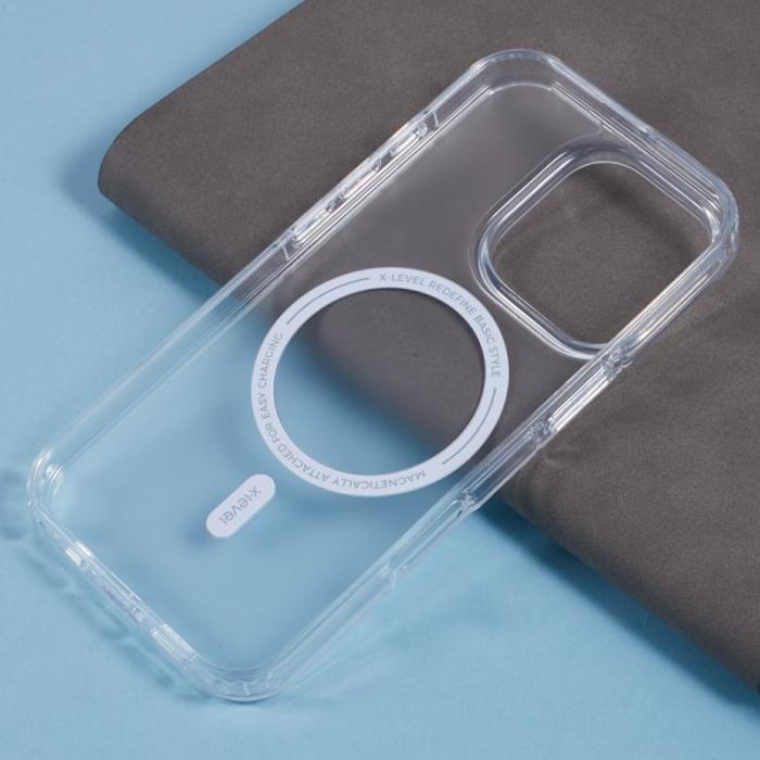 X-Level - X-LEVEL iPhone 16 Pro Skal MagSafe PC+TPU Transparent