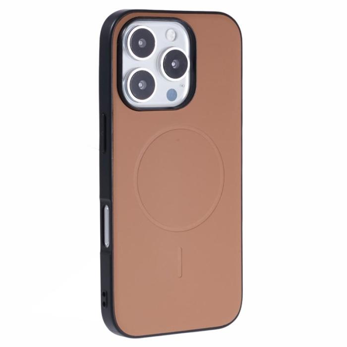 X-Level - X-LEVEL iPhone 16 Pro Skal MagSafe PC+TPU+PU Desert Gold