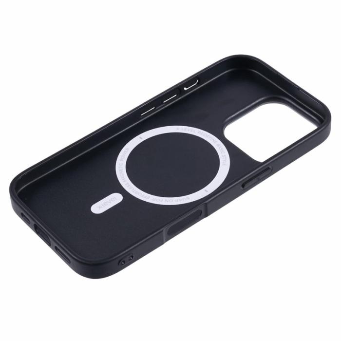 X-Level - X-LEVEL iPhone 16 Pro Skal MagSafe PC+TPU+PU - Grå