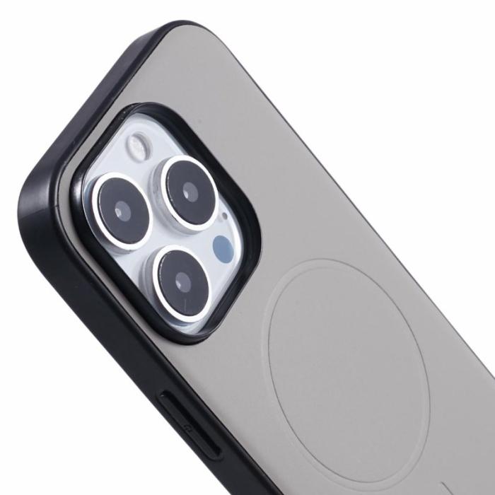 X-Level - X-LEVEL iPhone 16 Pro Skal MagSafe PC+TPU+PU - Grå