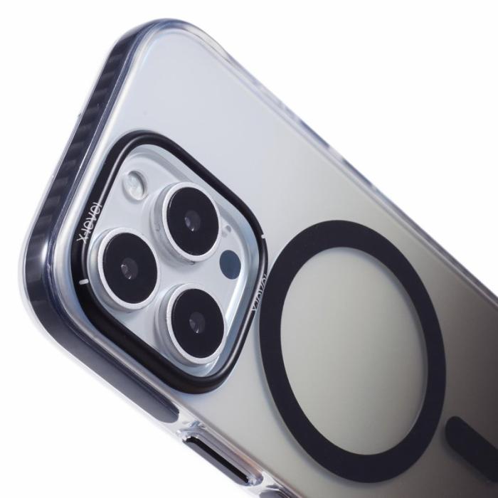 X-Level - X-LEVEL iPhone 16 Pro Skal MagSafe TPU Gradient Svart
