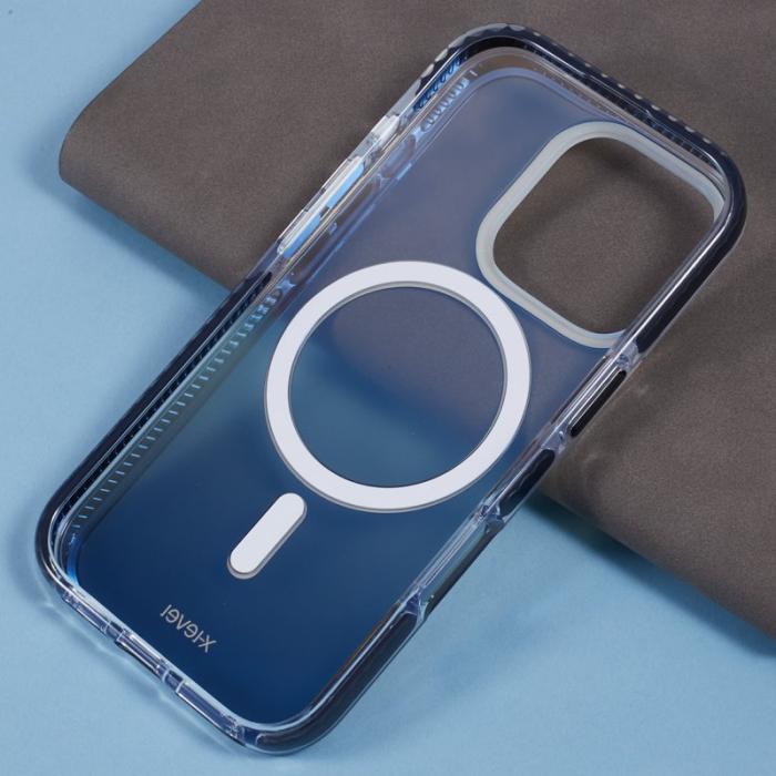 X-Level - X-LEVEL iPhone 16 Pro Skal MagSafe TPU Gradient Svart