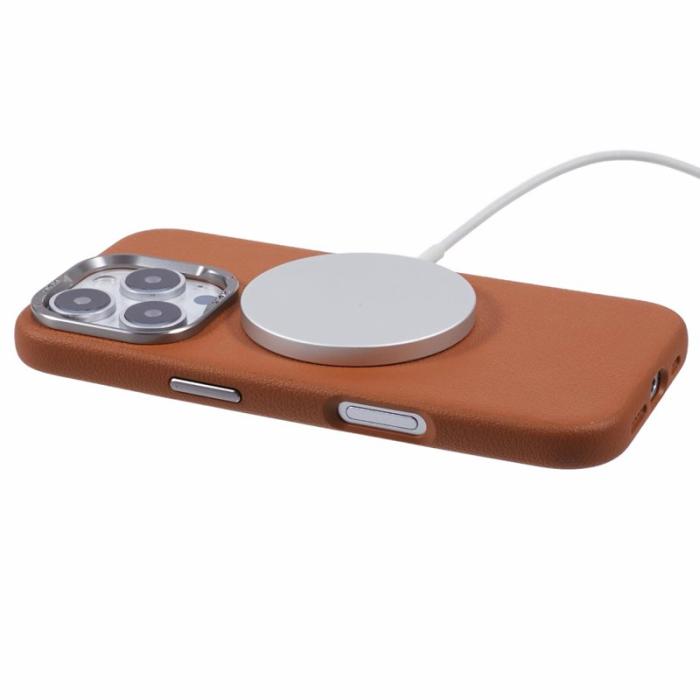 X-Level - X-LEVEL iPhone 16 Pro Skal PU Läder + PC Fodral Brun