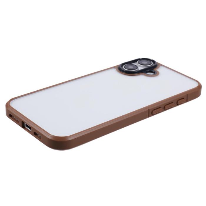 X-Level - X-LEVEL iPhone 16 Skal Akryl+Silikon Anti-Scratch Klar - Titan Guld