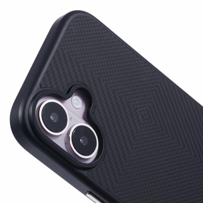 X-Level - X-LEVEL iPhone 16 Skal Anti-Scratch Hård PC Kolfiber Svart