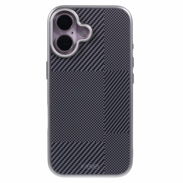 X-Level - X-LEVEL iPhone 16 Skal Anti-Scratch PC Hård - Grå