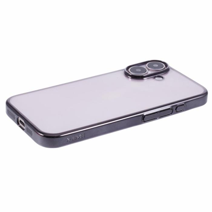 X-Level - X-LEVEL iPhone 16 Skal Hård PC Transparent Stöttålig Grå