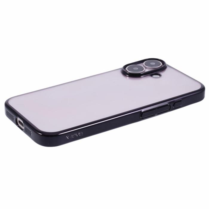 X-Level - X-LEVEL iPhone 16 Skal Hård PC Transparent Stöttålig Svart