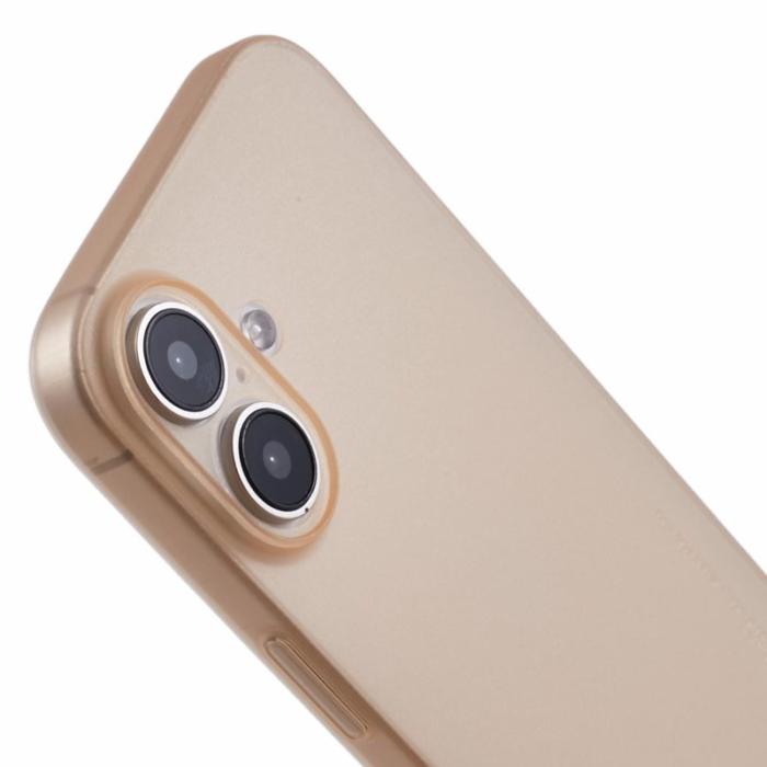 X-Level - X-LEVEL iPhone 16 Skal Hård PP Matt 0.18mm Ultra-Tunn - Desert Gold