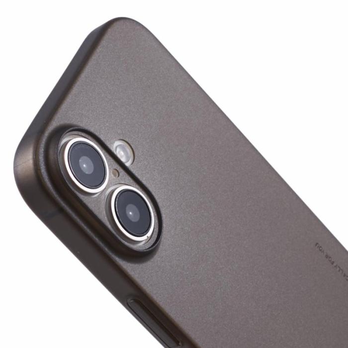 X-Level - X-LEVEL iPhone 16 Skal Hård PP Matt 0.18mm Ultra-Tunn Transparent Svart