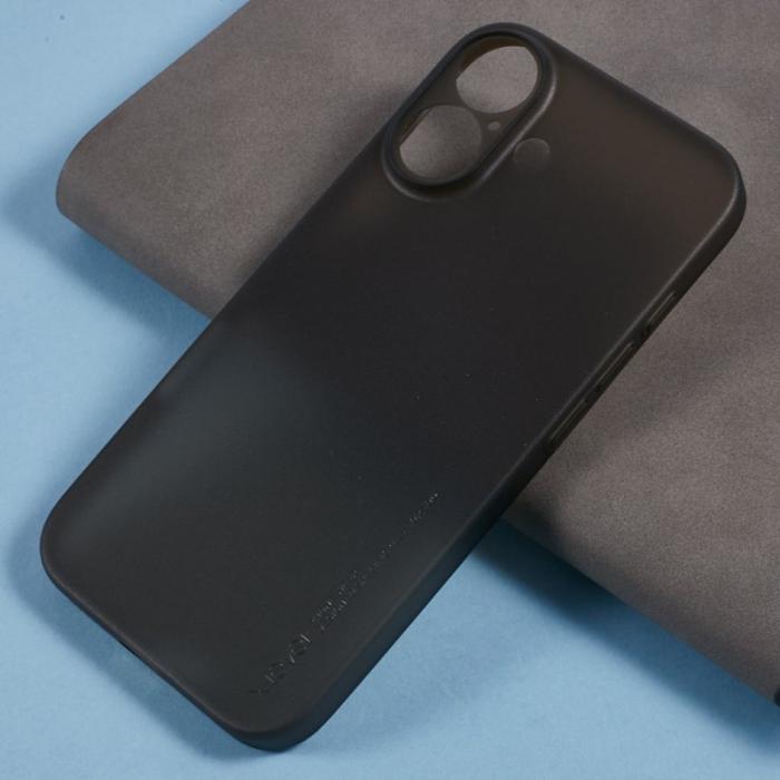 X-Level - X-LEVEL iPhone 16 Skal Hård PP Matt 0.18mm Ultra-Tunn Transparent Svart