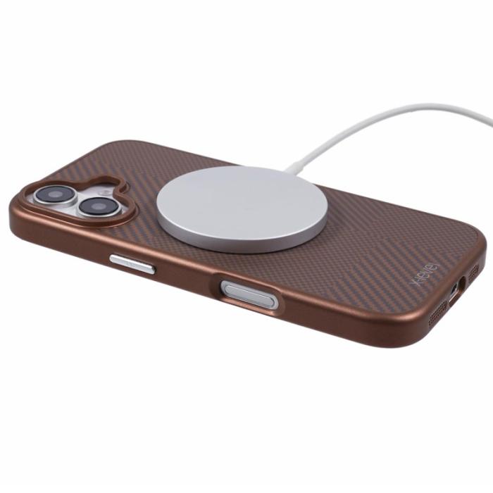 X-Level - X-LEVEL iPhone 16 Skal Magnetiskt Hårt PC Titan Guld