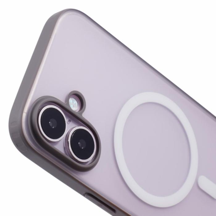 X-Level - X-LEVEL iPhone 16 Skal Magnetiskt PC+TPU Matt Grå