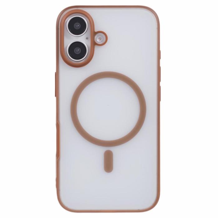 X-Level - X-LEVEL iPhone 16 Skal Magnetiskt PC+TPU Matt Titanium Gold