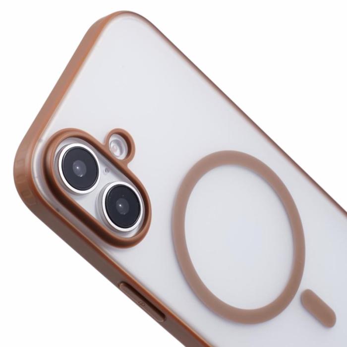 X-Level - X-LEVEL iPhone 16 Skal Magnetiskt PC+TPU Matt Titanium Gold