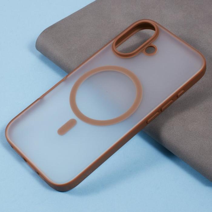 X-Level - X-LEVEL iPhone 16 Skal Magnetiskt PC+TPU Matt Titanium Gold