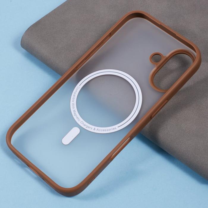 X-Level - X-LEVEL iPhone 16 Skal Magnetiskt PC+TPU Matt Titanium Gold