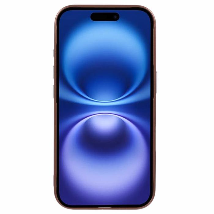 X-Level - X-LEVEL iPhone 16 Skal Magnetiskt Rhombus Splicing Titanium Gold