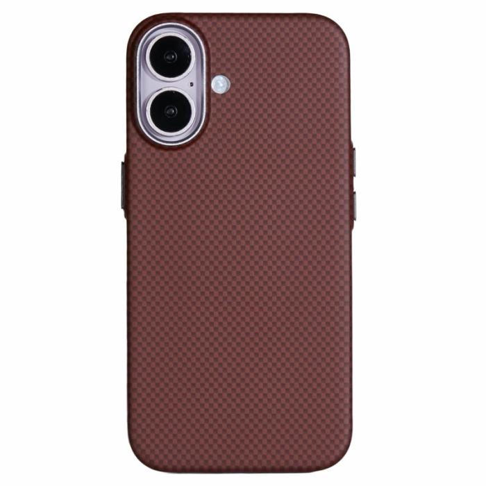 X-Level - X-LEVEL iPhone 16 Skal MagSafe Carbon Nanofiber Röd