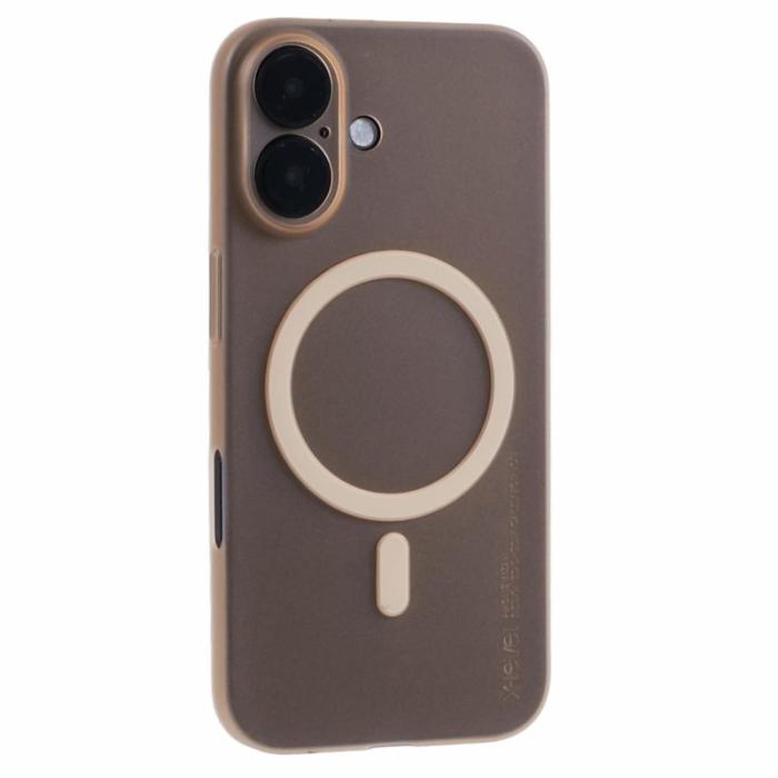 X-Level - X-LEVEL iPhone 16 Skal MagSafe Hård PP Matt 0.18mm Desert Gold
