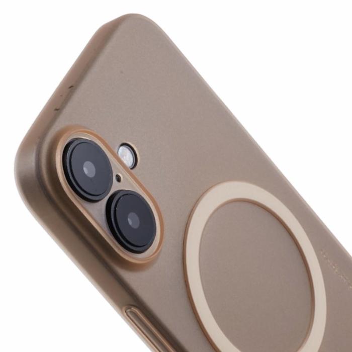 X-Level - X-LEVEL iPhone 16 Skal MagSafe Hård PP Matt 0.18mm Desert Gold