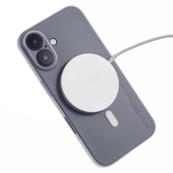 X-Level - X-LEVEL iPhone 16 Skal MagSafe Hård PP Matt Transparent 0.18mm