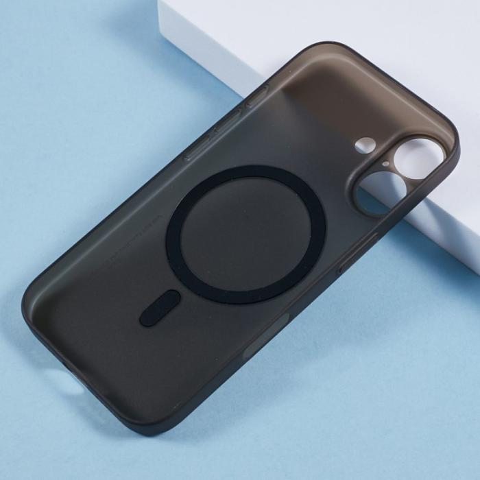 X-Level - X-LEVEL iPhone 16 Skal MagSafe Kompatibel 0.18mm Transparent Svart