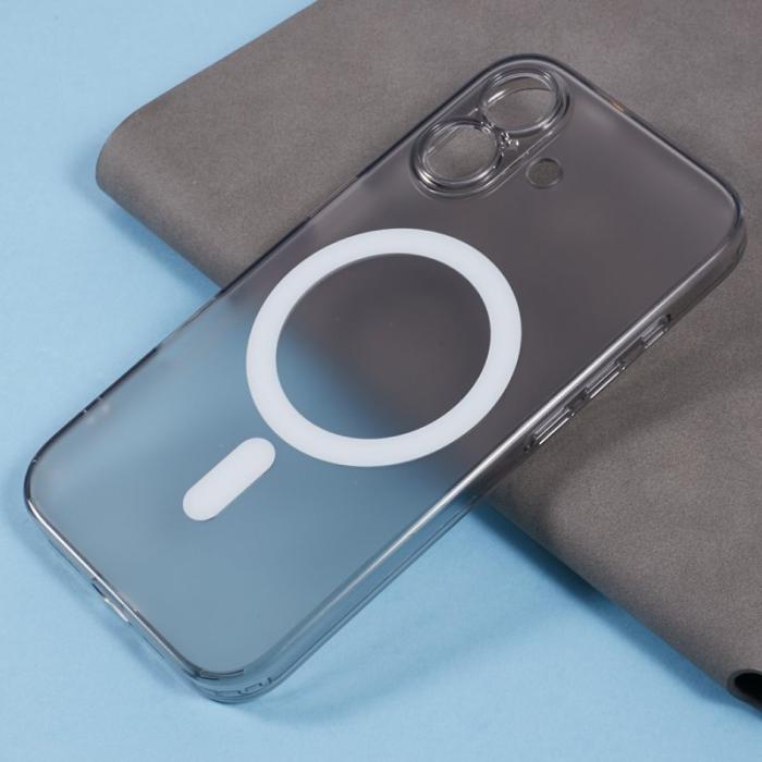 X-Level - X-LEVEL iPhone 16 Skal MagSafe Kompatibel Matt Transparent Svart