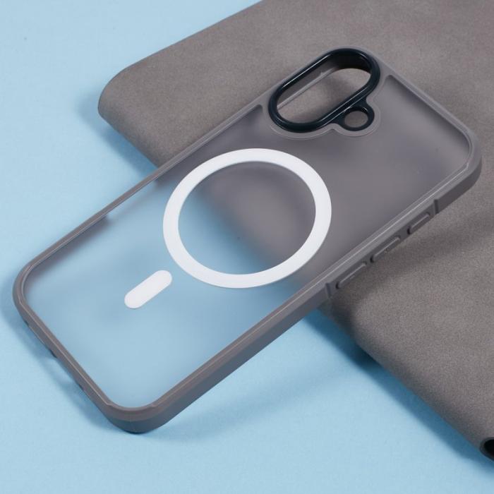 X-Level - X-LEVEL iPhone 16 Skal MagSafe PC+TPU Matt Grå