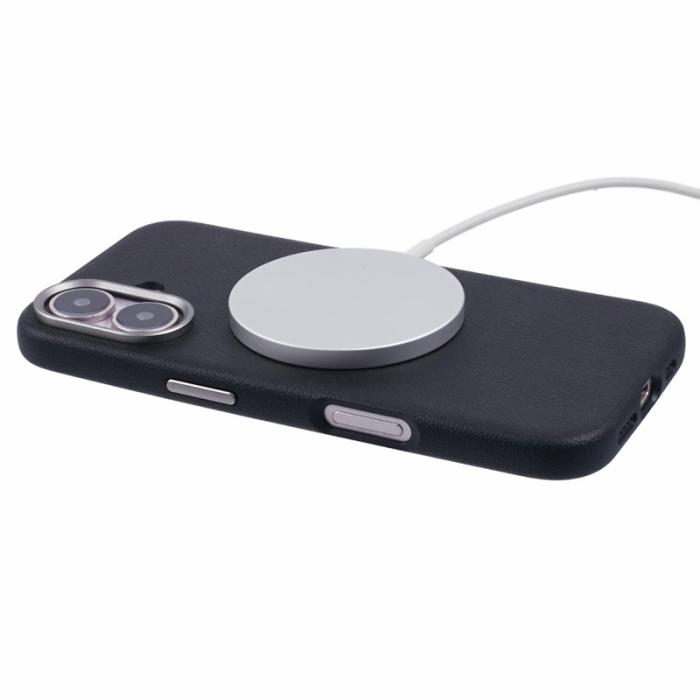 X-Level - X-LEVEL iPhone 16 Skal MagSafe PU Läder Hård PC Svart