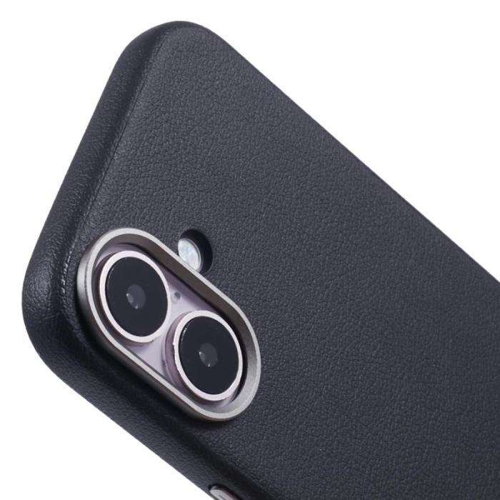 X-Level - X-LEVEL iPhone 16 Skal MagSafe PU Läder Hård PC Svart