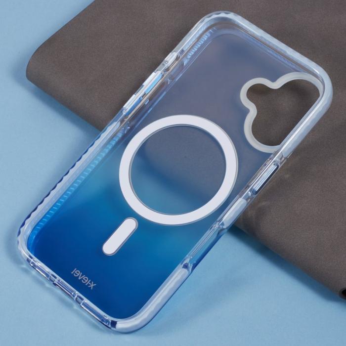 X-Level - X-LEVEL iPhone 16 Skal MagSafe TPU Gradient Blå