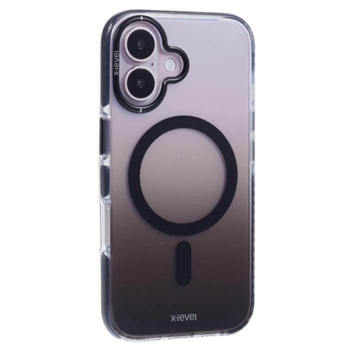 X-Level - X-LEVEL iPhone 16 Skal MagSafe TPU Gradient Svart