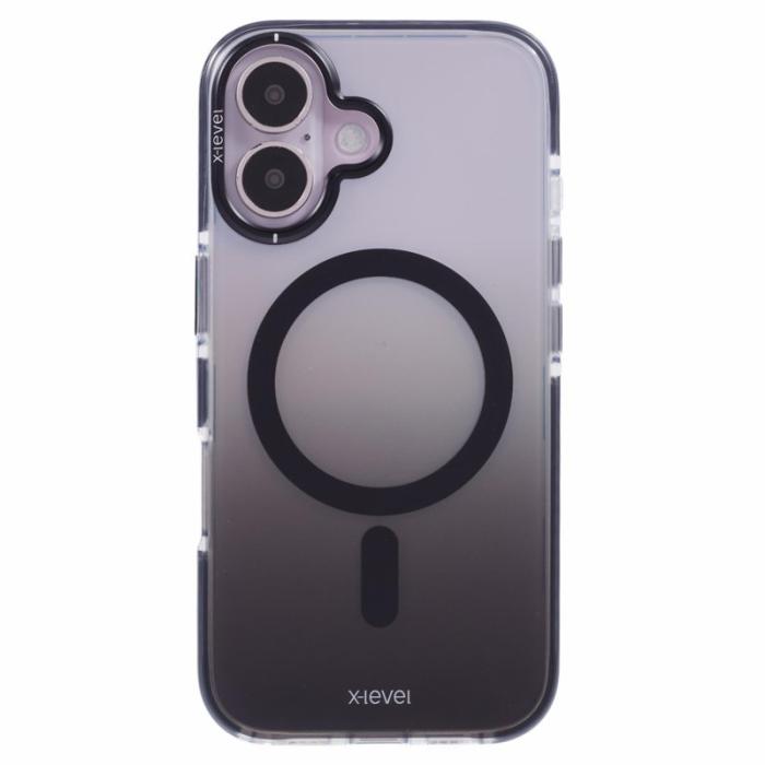 X-Level - X-LEVEL iPhone 16 Skal MagSafe TPU Gradient Svart