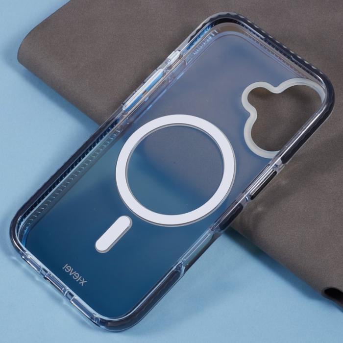 X-Level - X-LEVEL iPhone 16 Skal MagSafe TPU Gradient Svart