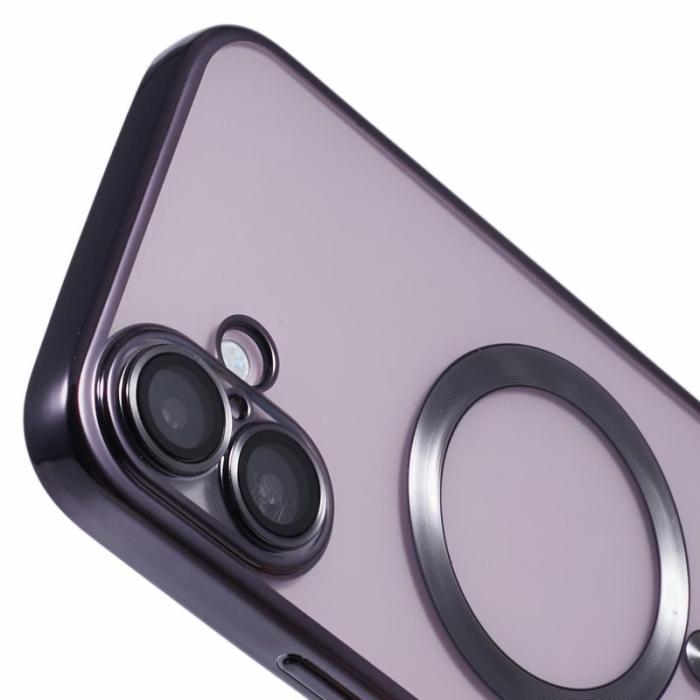 X-Level - X-LEVEL iPhone 16 Skal MagSafe TPU Klar med Linsskydd - Svart