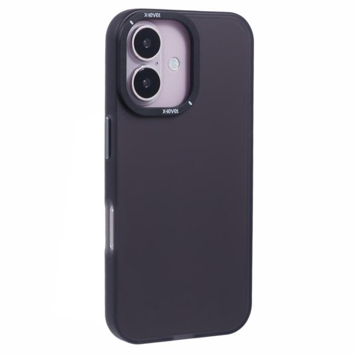 X-Level - X-LEVEL iPhone 16 Skal Matt Finish PC + TPU - Svart