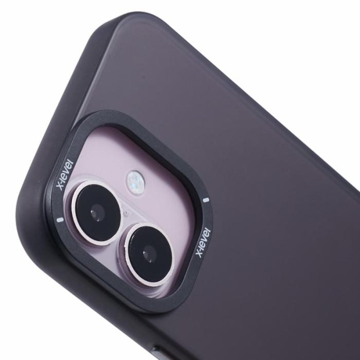 X-Level - X-LEVEL iPhone 16 Skal Matt Finish PC + TPU - Svart